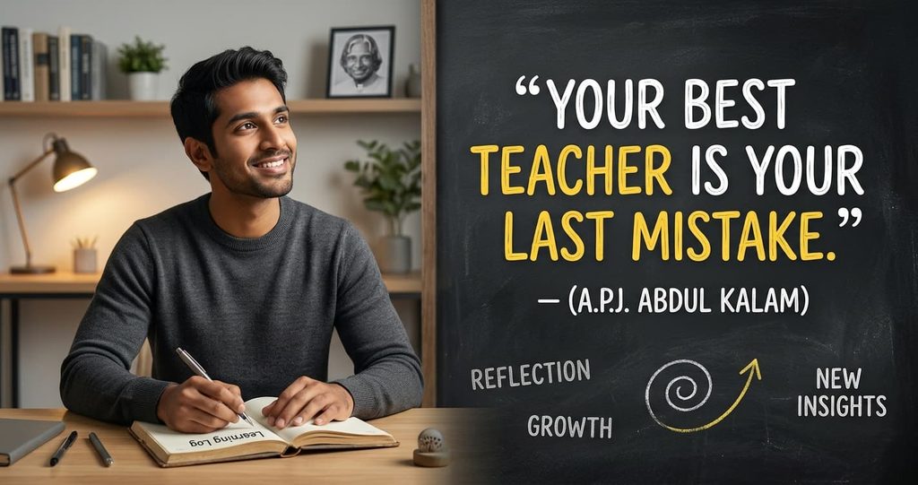“Your best teacher is your last mistake.” — (A.P.J. Abdul Kalam)