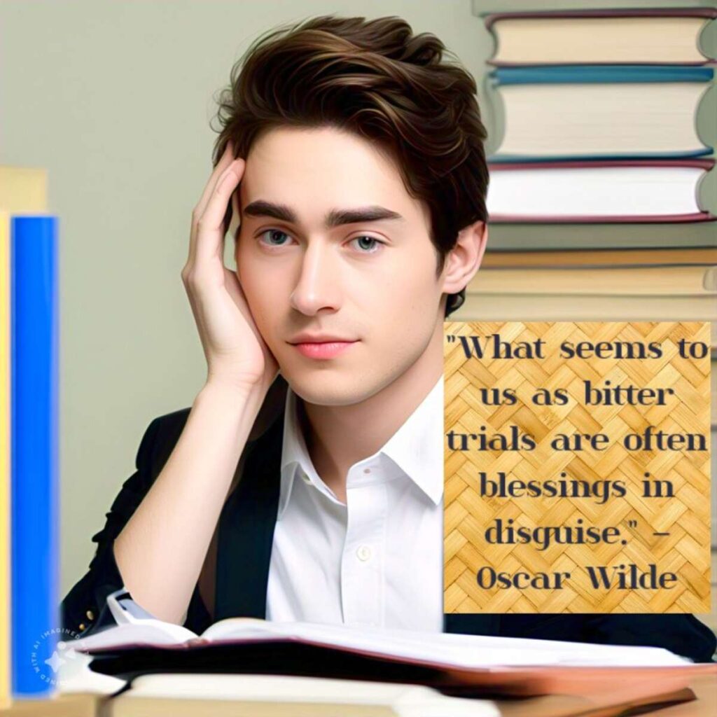 "What seems to us as bitter trials are often blessings in disguise." – Oscar Wilde