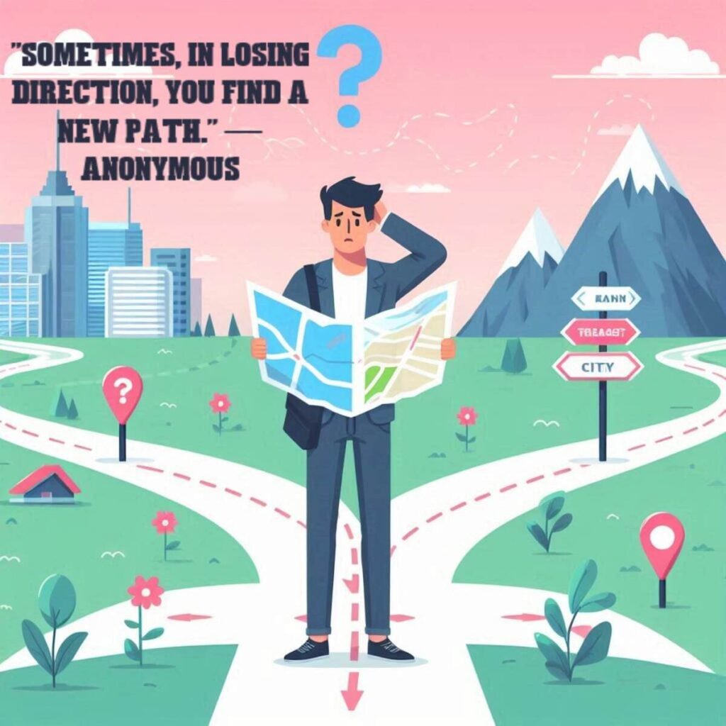 "Sometimes, in losing direction, you find a new path." — Anonymous