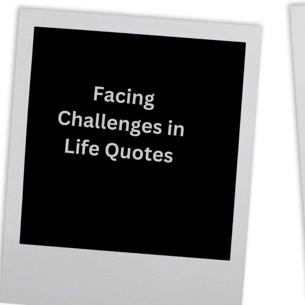 Facing Challenges in Life Quotes