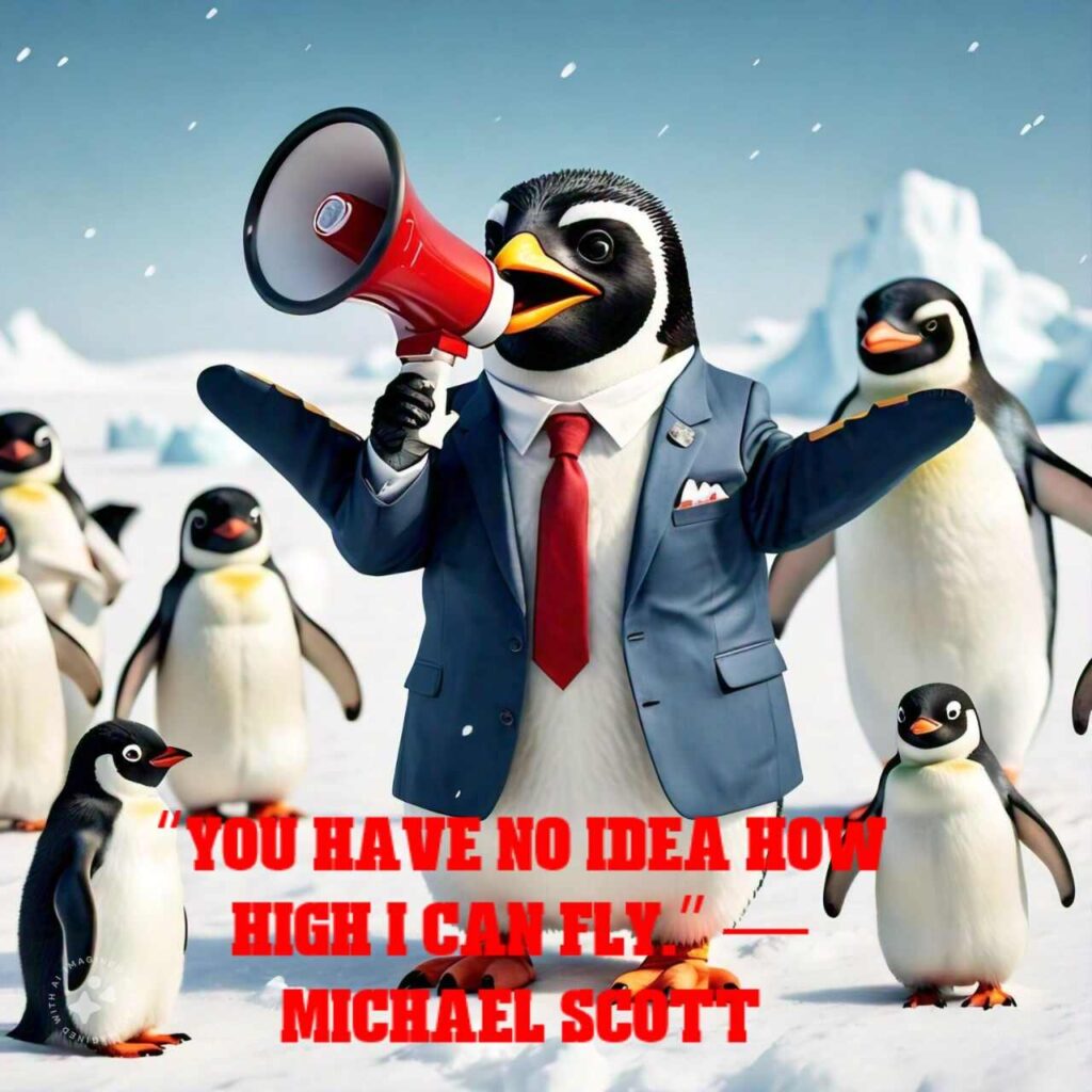 “You have no idea how high I can fly.” — Michael Scott