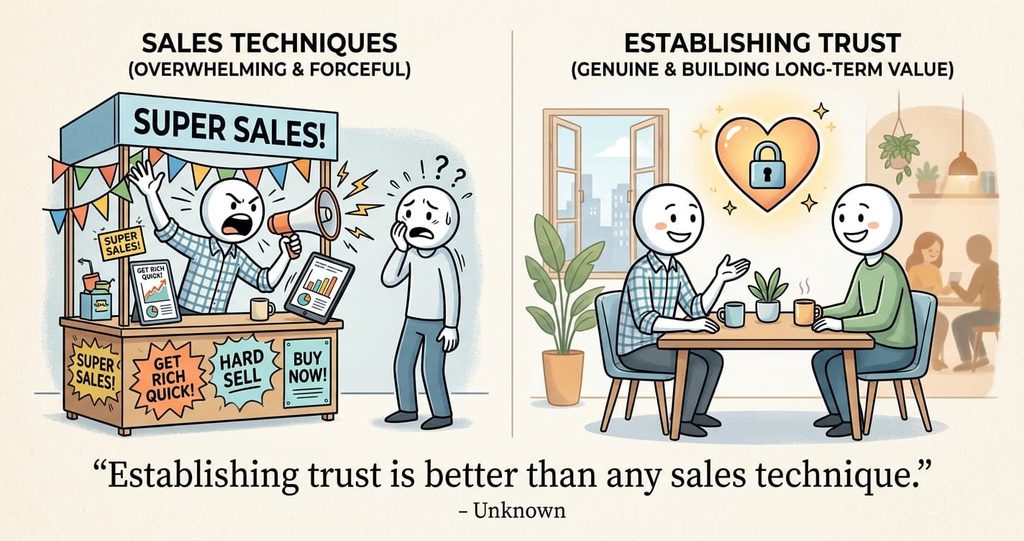 "Establishing trust is better than any sales technique." – Unknown