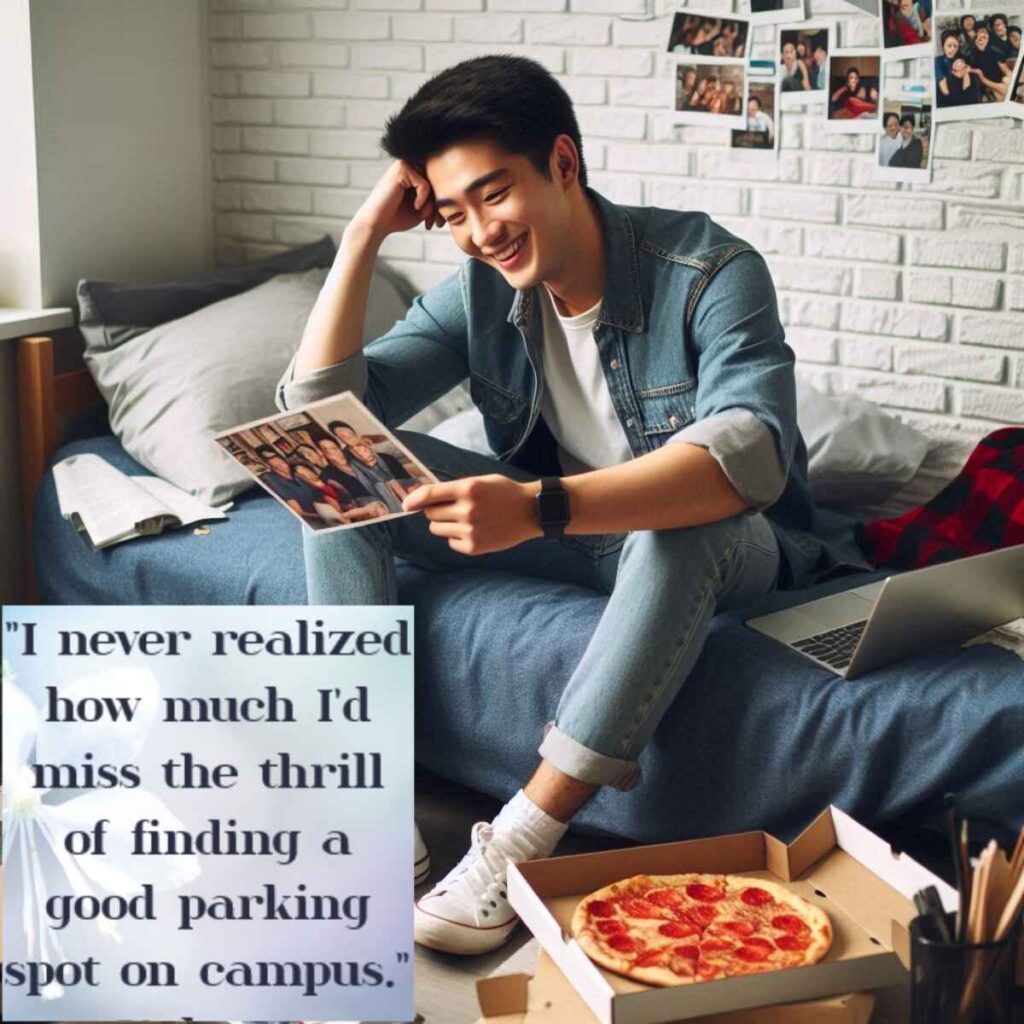 "I never realized how much I'd miss the thrill of finding a good parking spot on campus." - Unknown