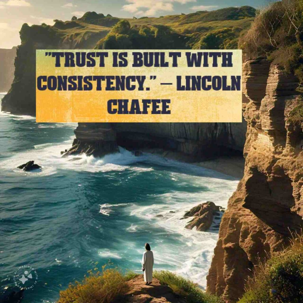 "Trust is built with consistency." – Lincoln Chafee 