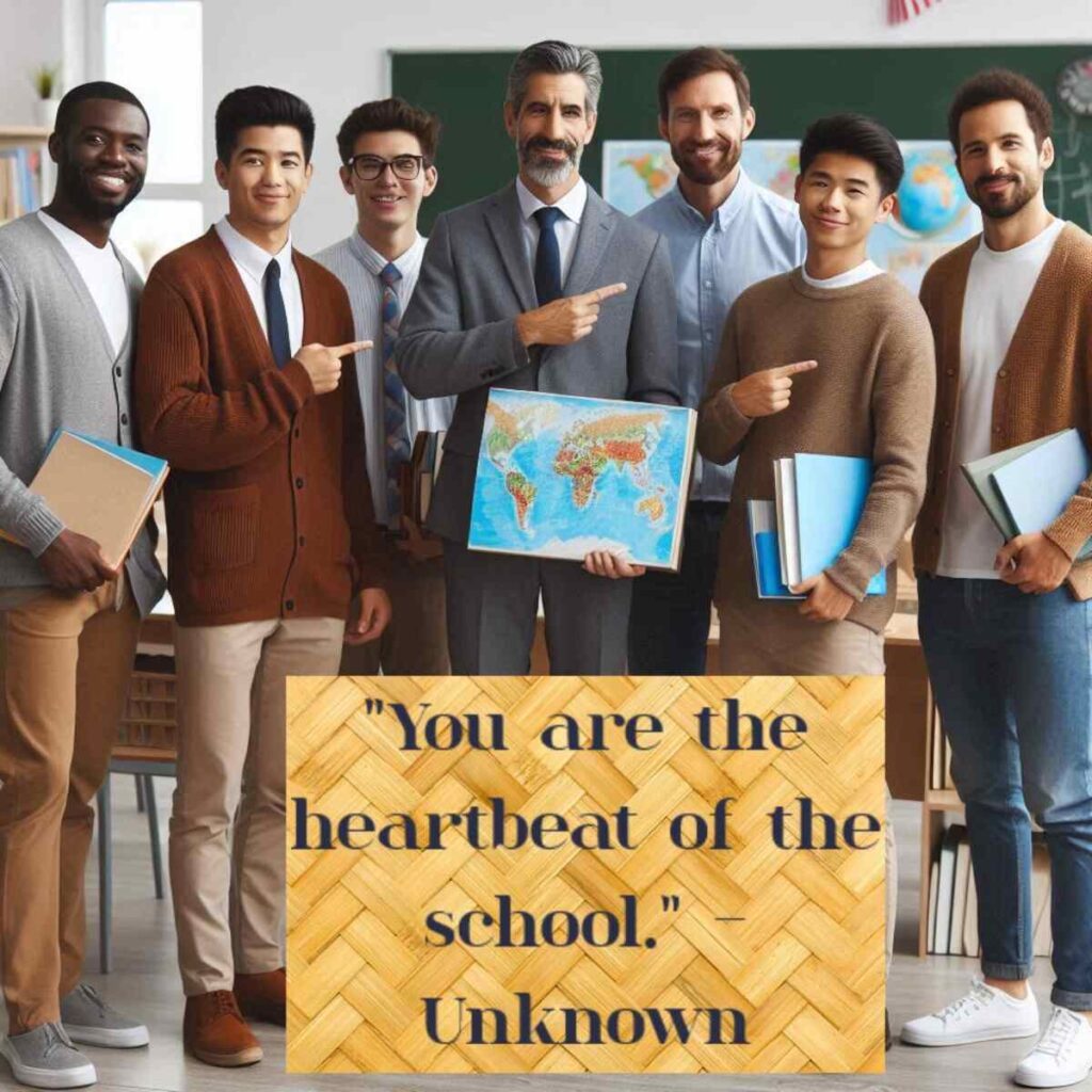"You are the heartbeat of the school." - Unknown