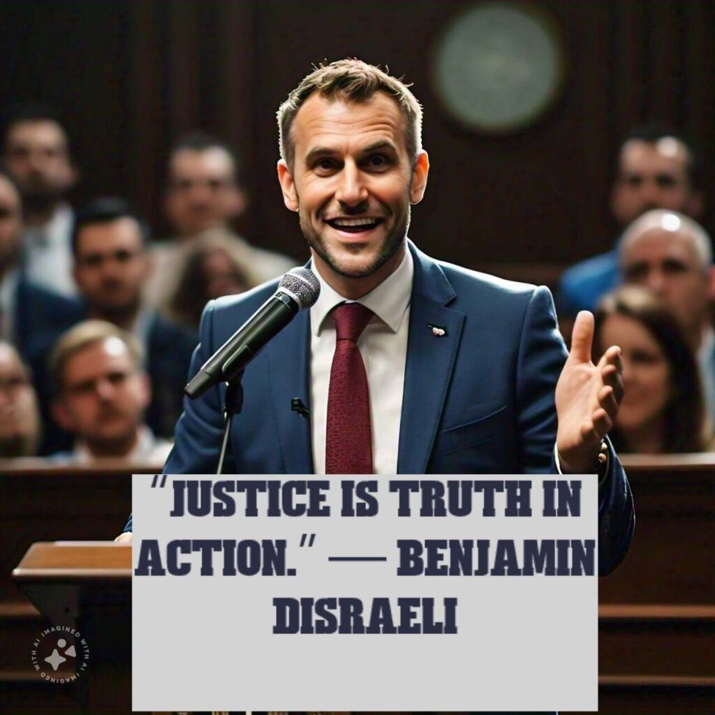 “Justice is truth in action.” — Benjamin Disraeli