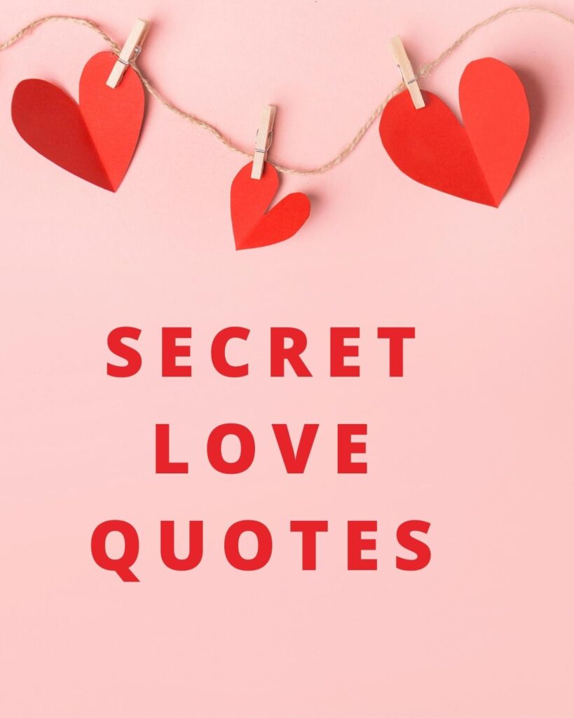 Secret Love Quotes