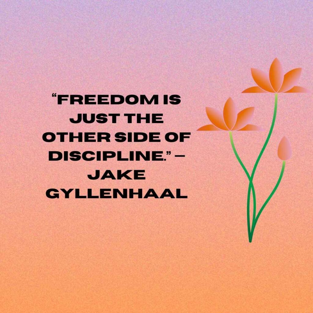 “Discipline is the key to achieving your goals.” — Anonymous