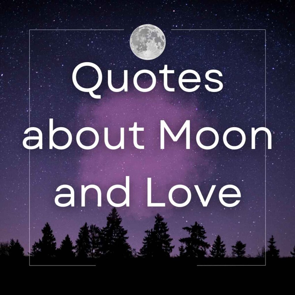 Quotes about Moon and Love: